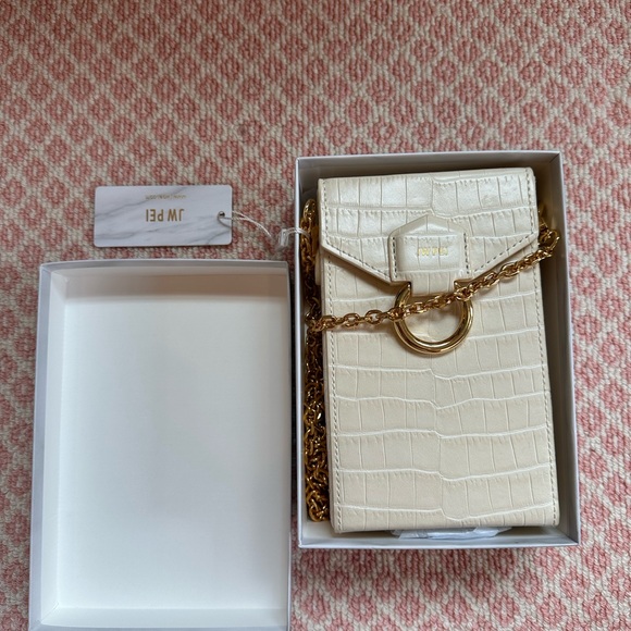 JW Pei Lola Chain Phone Purse in Ivory Croc. New With Tags. - Picture 4 of 4